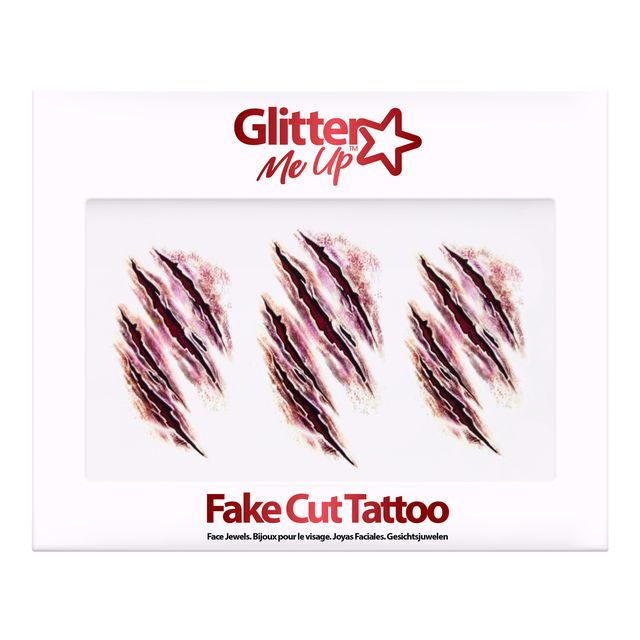 Fright Fest Tattoo Stickers Fake Cut