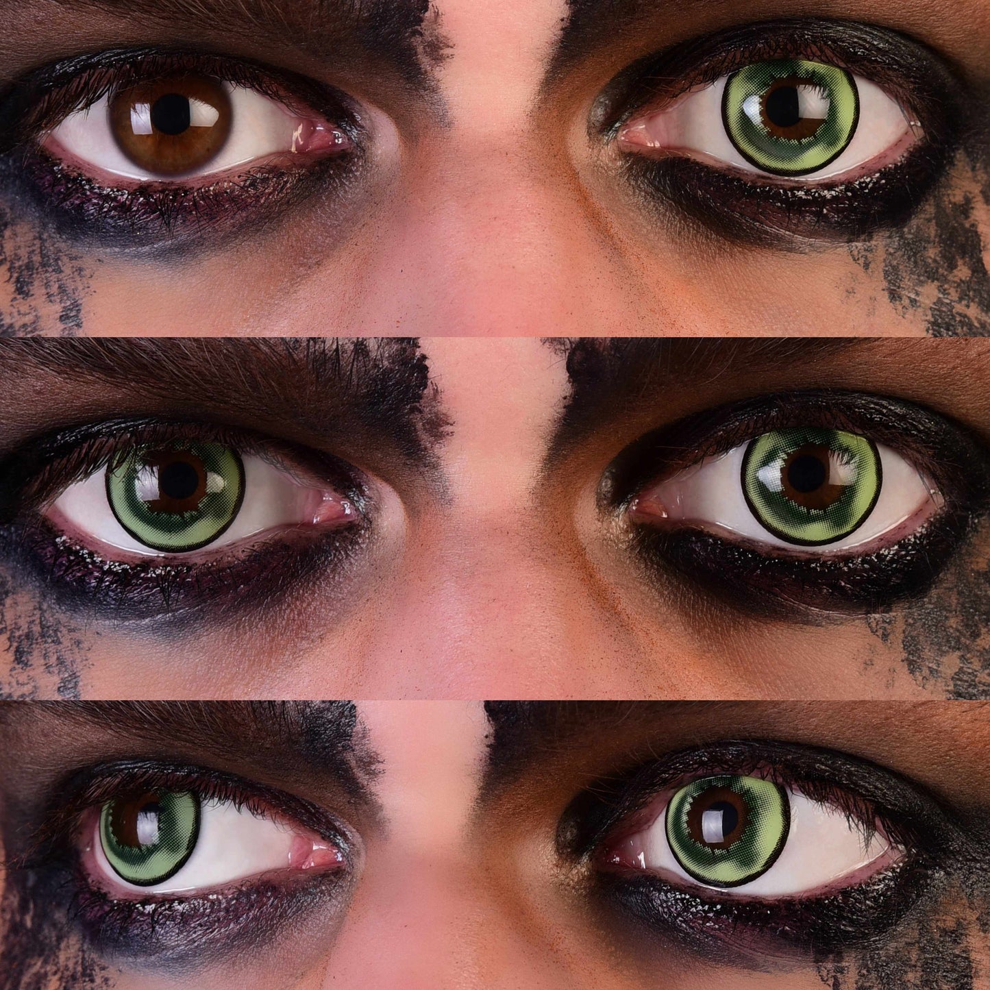 Green Lizard Contacts, Green Reptile Contact Lenses