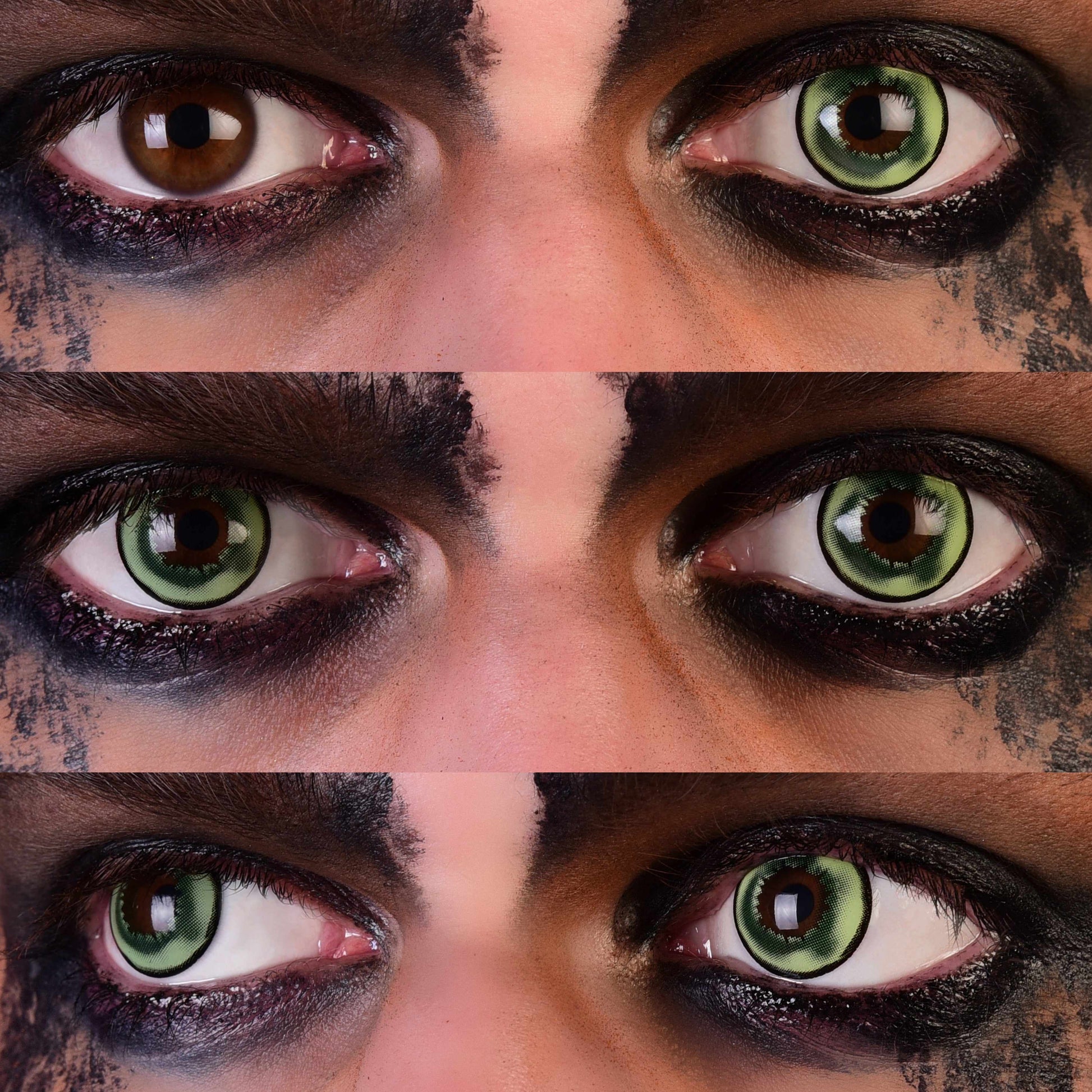 Green Lizard Contacts, Green Reptile Contact Lenses