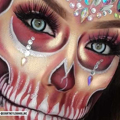White Colored contact lenses, Halloween Cosplay, color contacts, krazy lens, fancy lens, circle lens.