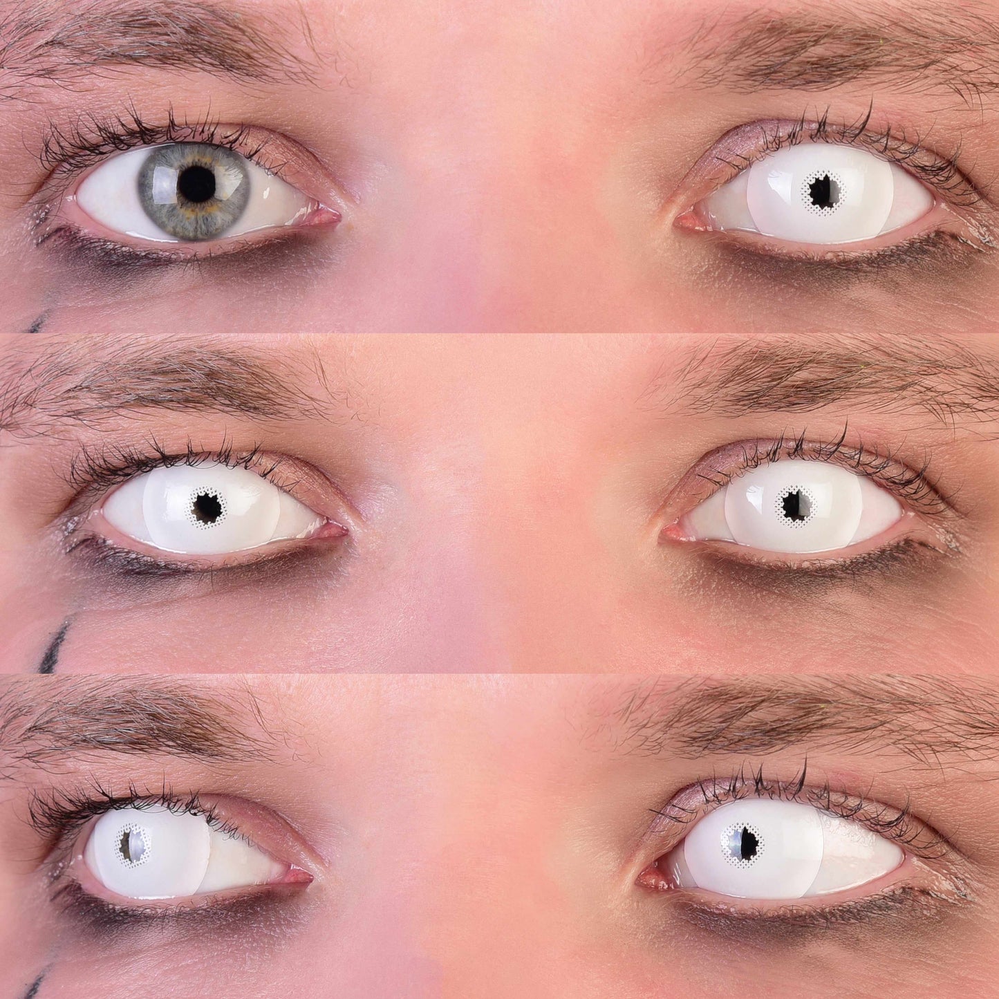 White Sclera Contact Lenses, White Mini Sclera Contact Lenses