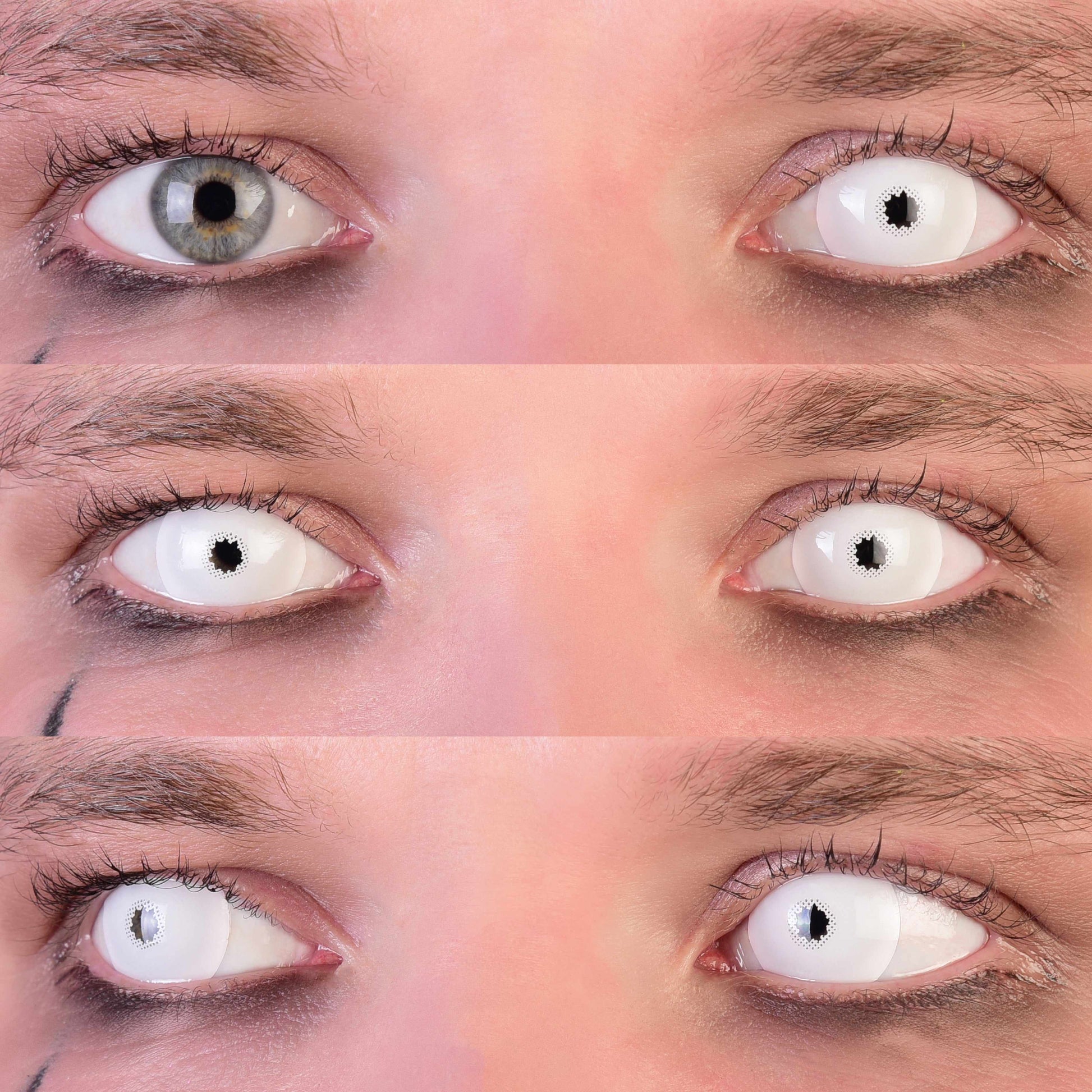 White Sclera Contact Lenses, White Mini Sclera Contact Lenses