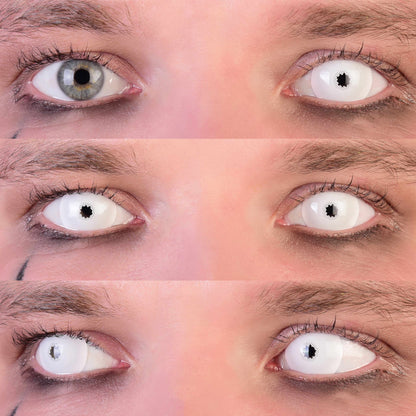 White Sclera Contact Lenses, White Mini Sclera Contact Lenses
