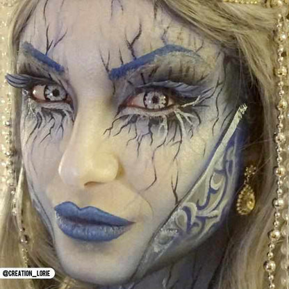White Colored contact lenses, White Walker Halloween Contacts